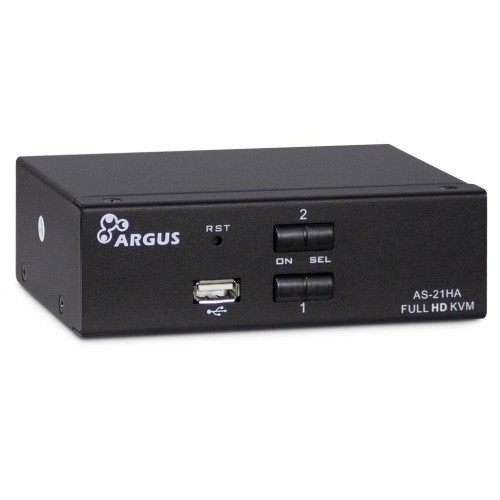 Inter-Tech AS-21HA HDMI przełącznik KVM Czarny - 3076417