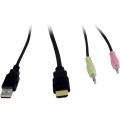 Inter-Tech AS-21HA HDMI przełącznik KVM Czarny - 3076420