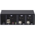Inter-Tech AS-21HA HDMI przełącznik KVM Czarny - 3076418