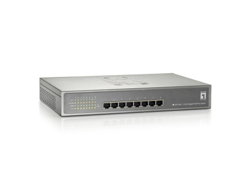 Przełącznik LevelOne GB PoE+ 8-portowy 19-calowy 123W 1Gbps - 3076427