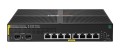 HPE Aruba Networking CX 6000 8p 10M/100M/1G Class4 PoE 2p SFP 1G 67W Switch Zarządzany L2 Gigabit Ethernet (10/100/1000) Obsługa PoE 1U Czarny - 3076457