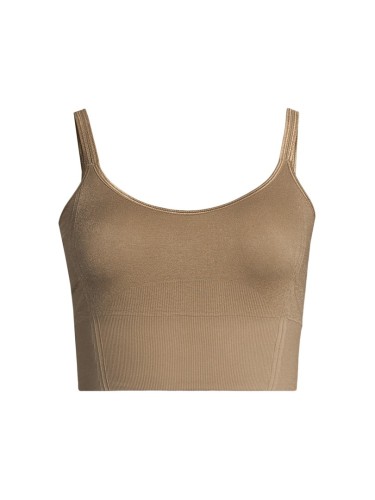 Top damski CASALL Shiny Seamless Rib Top kolor zielony - S - 3076595