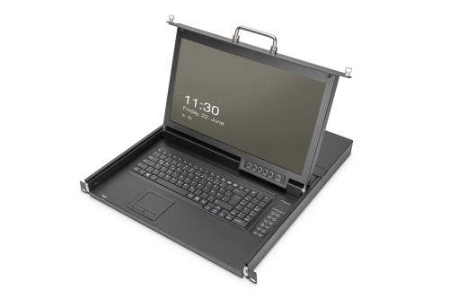 Digitus DS-72220-6GE konsola rackowa 43,2 cm (17") 1920 x 1080 px Czarny 1U - 3077903