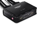 Trendnet TK-220DPI przełącznik KVM Czarny - 3077918