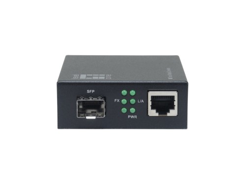 LevelOne GVM-2000 konwerter sieciowy 1000 Mbit/s Czarny - 3077932