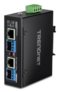 Trendnet TI-BF22SFP konwerter sieciowy 1000 Mbit/s Czarny