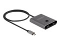 DeLOCK Przełącznik USB 10 Gbps USB Type-C 2 do 1 dwukierunkowego 8K - 3077971