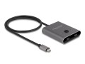 DeLOCK Przełącznik USB 10 Gbps USB Type-C 2 do 1 dwukierunkowego 8K - 3077968