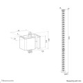 Neomounts ADS06-132BL organizator na kable Biurko Prowadnica kabla Czarny 1 szt. - 3078198