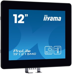 iiyama TF1215MC-B1 monitor komputerowy 30,7 cm (12.1") 1024 x 768 px LCD Ekran dotykowy Czarny