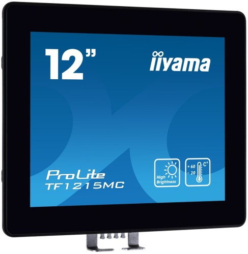 iiyama TF1215MC-B1 monitor komputerowy 30,7 cm (12.1") 1024 x 768 px LCD Ekran dotykowy Czarny - 3079511