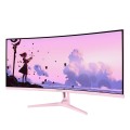 Arozzi Nova 34” Curved monitor komputerowy 86,4 cm (34") 3440 x 1440 px 4K Ultra HD LED Różowy - 3080421