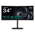 GIGABYTE GS34WQCA monitor komputerowy 86,4 cm (34") 3440 x 1440 px Wide Quad HD LCD Czarny - 3080699