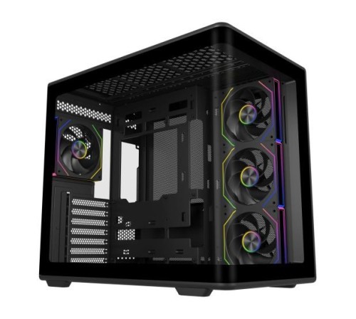 Cooler Master Elite 600 Tower Czarny, Przezroczysty - 3081463