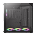 GameMax NEX C56 VC BK zabezpieczenia & uchwyty komputerów Midi Tower Czarny - 3081525