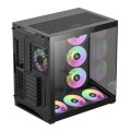 GameMax NEX C56 BK zabezpieczenia & uchwyty komputerów Midi Tower Czarny - 3081538