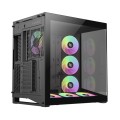 GameMax NEX C56 BK zabezpieczenia & uchwyty komputerów Midi Tower Czarny - 3081537