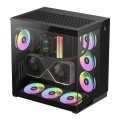 GameMax NEX C56 BK zabezpieczenia & uchwyty komputerów Midi Tower Czarny - 3081542