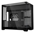 Lian Li O11 Vision-M PC-Gehäuse, Micro-ATX, Tempered Glass - schwarz - 3081602