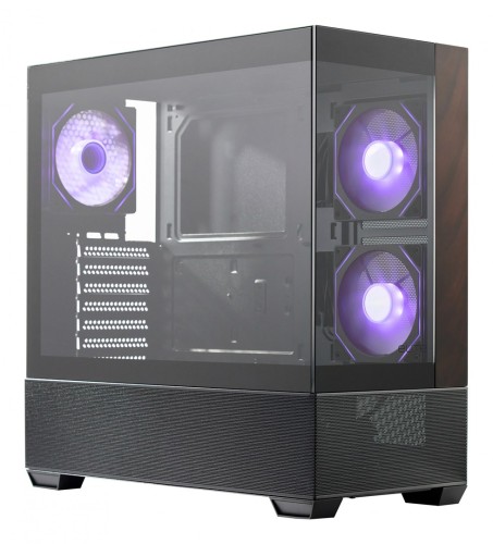 Cooler Master Elite 690 Wood Midi Tower Czarny - 3081665