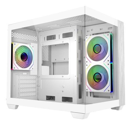 Cooler Master Elite 481 Wood Mini Tower Biały - 3081733