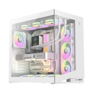 GameMax NEX C56 WH zabezpieczenia & uchwyty komputerów Midi Tower Biały