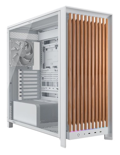 Corsair FRAME 5000D WOOD RS Midi Tower Orzech włoski, Biały - 3081792