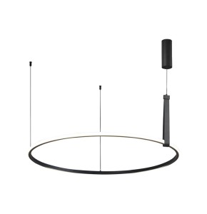 LUMINAIRE PENDANT 42W LED D90CM BLACK
