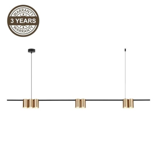 PENDANT LIGHT PORI 7XGU10 ML0372 GOLD - 3082348
