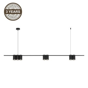 Lampa wisząca PORI siedem razy GU10 ML0370 czarny