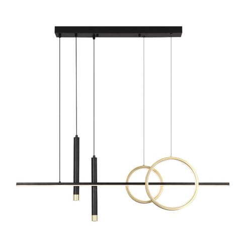 LAMP PENDANT COMBO 23W 3K BLACK/GOLD - 3082385