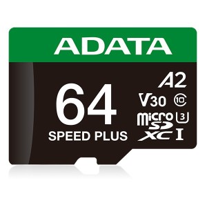 ADATA Speed Plus MicroSDXC 64 GB Class 3 UHS-I/U3 A2 V30