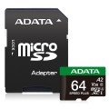 ADATA Speed Plus MicroSDXC 64 GB Class 3 UHS-I/U3 A2 V30 - 3082937