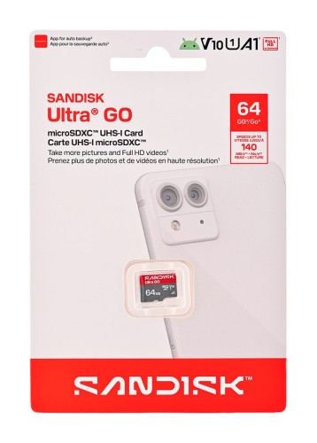 Sandisk Ultra Go microSD UHS-I 64GB MicroSD 140MB/s(R) - 3082957