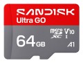 Sandisk Ultra Go microSD UHS-I 64GB MicroSD 140MB/s(R) - 3082956
