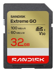 Sandisk Extreme Go SD UHS-I 32GB SD 100MB/s(R) / 60MB/s(W)