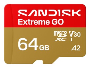 Sandisk Extreme Go microSD UHS-I 64GB MicroSD 170MB/s(R) / 80MB/s(W)