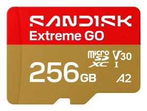 Sandisk Extreme Go microSD UHS-I 256GB MicroSD 240MB/s(R) / 160MB/s(W)