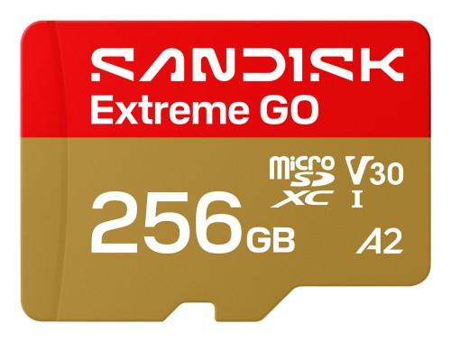 Sandisk Extreme Go microSD UHS-I 256GB MicroSD 240MB/s(R) / 160MB/s(W) - 3082975