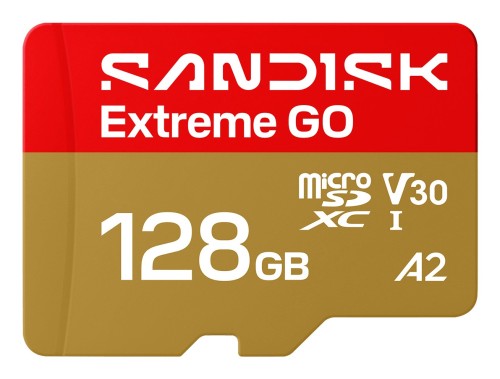 Sandisk Extreme Go microSD UHS-I 128GB MicroSD 240MB/s(R) / 120MB/s(W) - 3082982