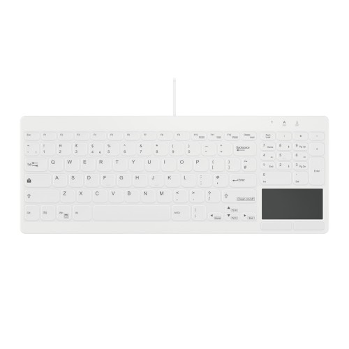 Active Key AK-C7412 klawiatura Przemysłowy USB British English Biały - 3083586