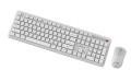 GEMBIRD BEZPRZEWODOWY ZESTAW KLAWIATURY + MYSZ SLIM PRO BUSINESS NA BIURKO,BIAŁY, UKŁAD RU - 3083626