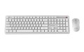 GEMBIRD BEZPRZEWODOWY ZESTAW KLAWIATURY + MYSZ SLIM PRO BUSINESS NA BIURKO,BIAŁY, UKŁAD RU - 3083624