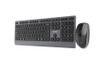 GEMBIRD BEZPRZEWODOWY ZESTAW KLAWIATURY + MYSZ DUAL MODE, 2.4 GHZ + BT, SLIM, UKŁAD US, KOLOR CZARNY - 3083633