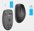 GEMBIRD BEZPRZEWODOWY ZESTAW KLAWIATURY + MYSZ DUAL MODE, 2.4 GHZ + BT, SLIM, UKŁAD US, KOLOR CZARNY - 3083636