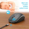 GEMBIRD BEZPRZEWODOWY ZESTAW KLAWIATURY + MYSZ DUAL MODE, 2.4 GHZ + BT, SLIM, UKŁAD RU, KOLOR CZARNY - 3083648