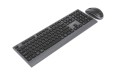 GEMBIRD BEZPRZEWODOWY ZESTAW KLAWIATURY + MYSZ DUAL MODE, 2.4 GHZ + BT, SLIM, UKŁAD RU, KOLOR CZARNY - 3083645