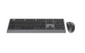 GEMBIRD BEZPRZEWODOWY ZESTAW KLAWIATURY + MYSZ DUAL MODE, 2.4 GHZ + BT, SLIM, UKŁAD RU, KOLOR CZARNY - 3083641