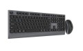 GEMBIRD BEZPRZEWODOWY ZESTAW KLAWIATURY + MYSZ DUAL MODE, 2.4 GHZ + BT, SLIM, UKŁAD RU, KOLOR CZARNY - 3083643
