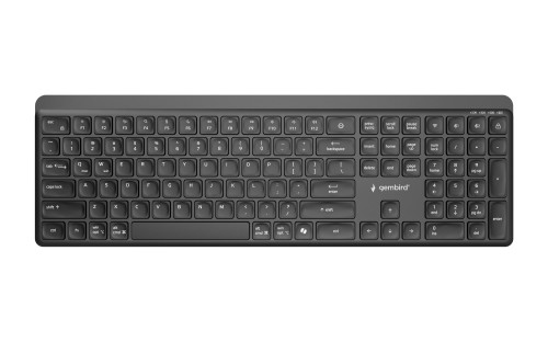 GEMBIRD BEZPRZEWODOWY ZESTAW KLAWIATURY + MYSZ SLIM PRO BUSINESS, DUAL MODE, 2,4 GHZ + BT, UKŁAD US, KOLOR CZARNY - 3083651